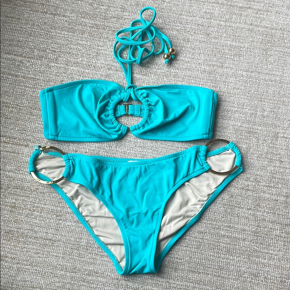 Milly cabana Turquoise Bikini Set. Size p